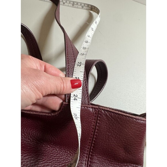 The Sak De Young Tote Bag in Burgundy/Red Pebbled Leather Excellent - Picture 11 of 14